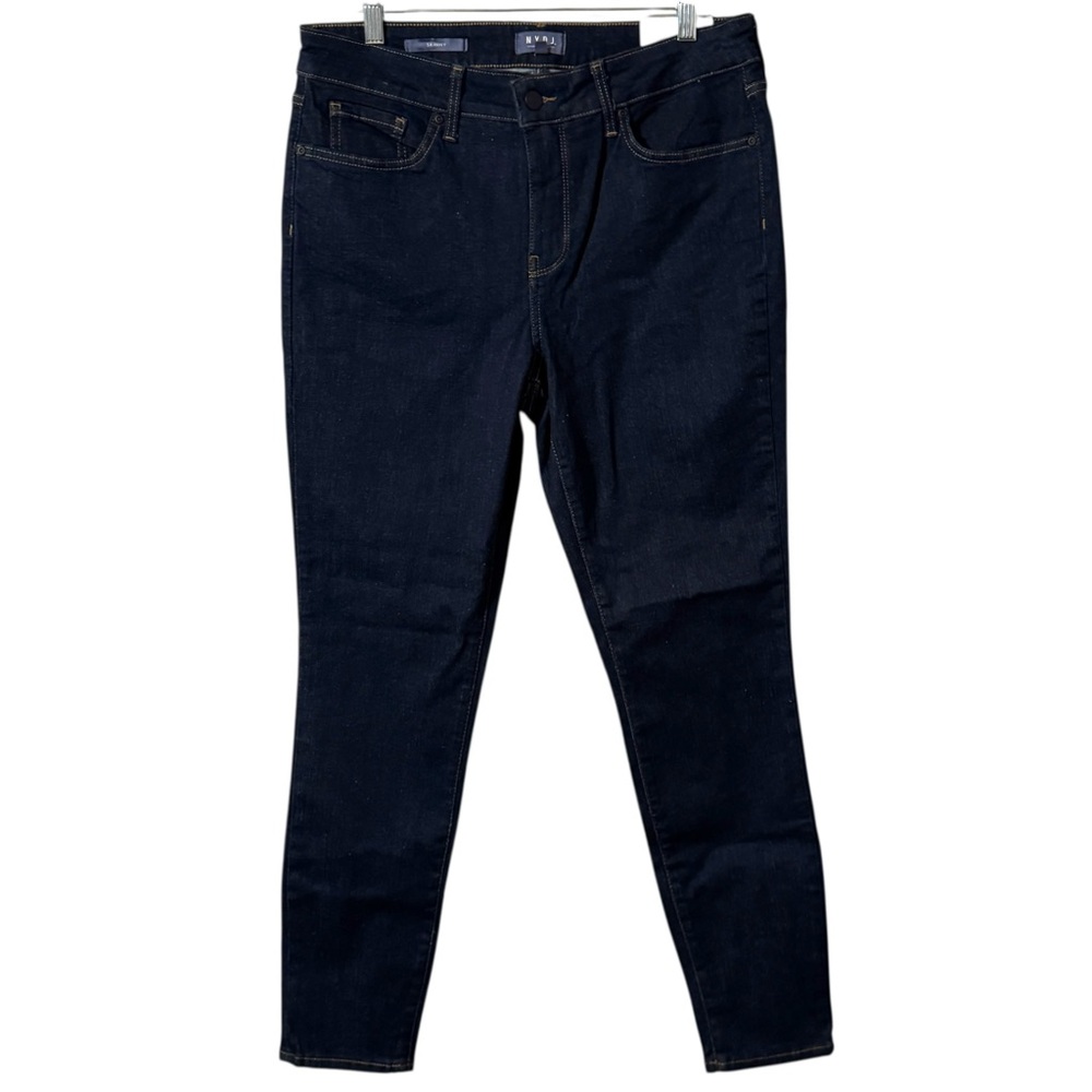 NWT NYDJ Skinny Dark Wash Denim Jeans Lift & Tuck Slimming Shaping Flattering 10